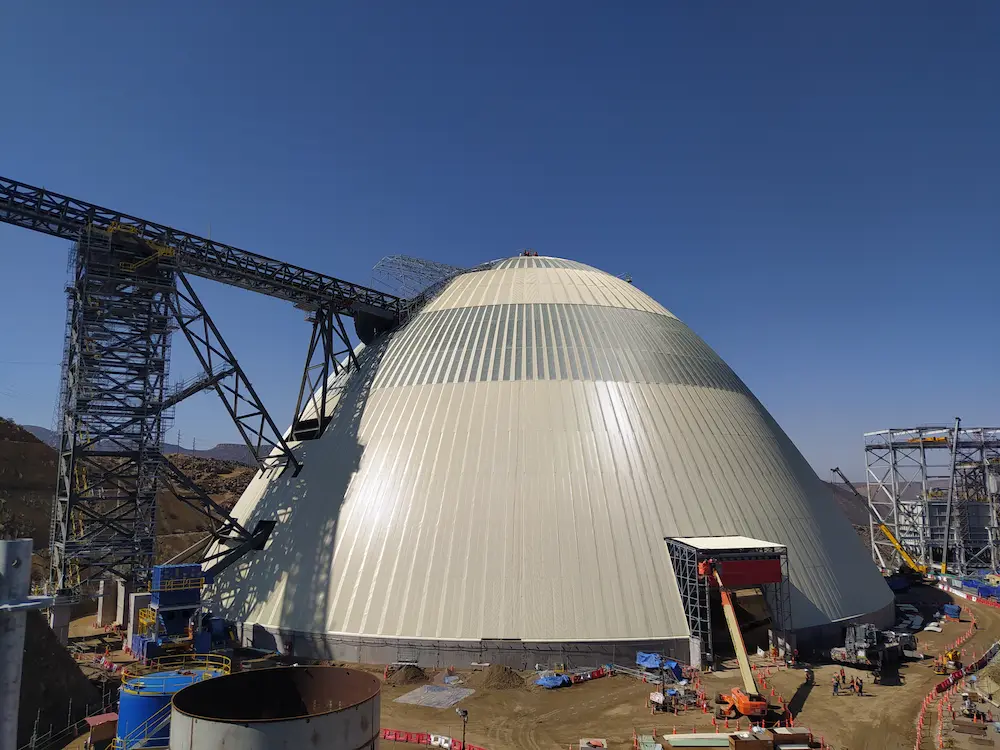 Triodetic Structures Quellaveco Mine Dome Case Study: Engineering a 124m Structure. – Triodetic