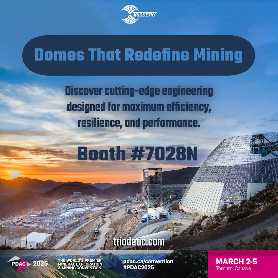 Triodetic at PDAC 2025 showcasing industrial domes and custom steel structures for mining and construction. Visit us to explore innovative storage and environmental protection solutions.