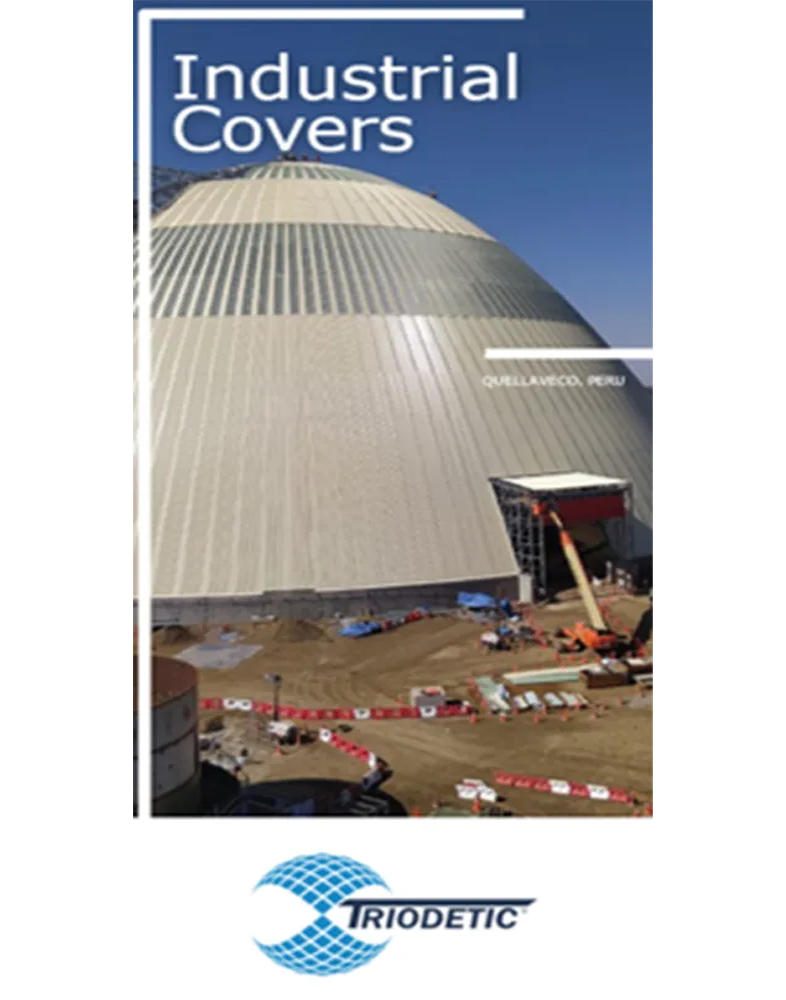 Triodetic industrial covers, highlighting engineering excellence and structural solutions for industrial domes and storage domes