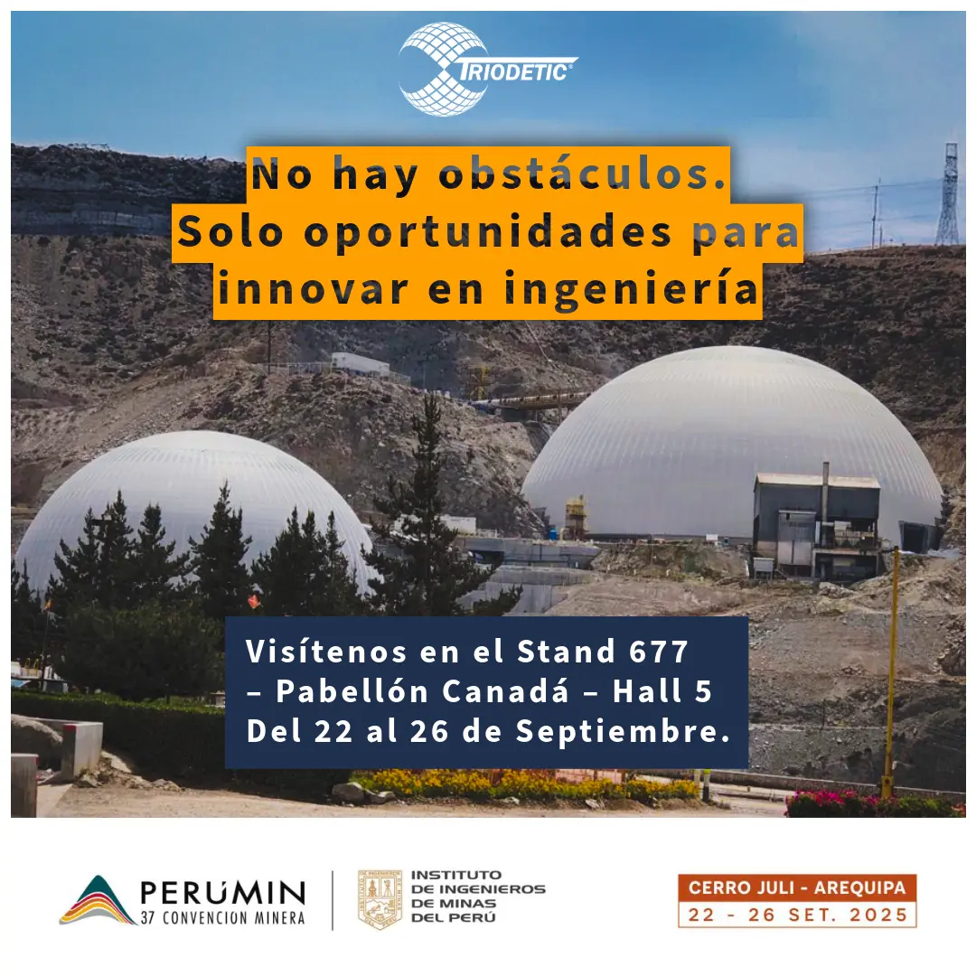Triodetic en PDAC 2025, exhibiendo domos industriales y estructuras de acero personalizadas para minería y construcción. Descubre soluciones innovadoras en almacenamiento y protección ambiental en nuestro stand.